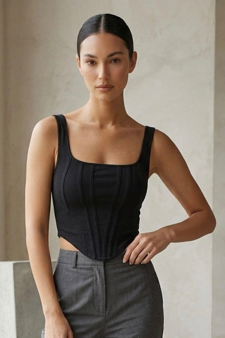 The "Midnight Muse" Corset Tank