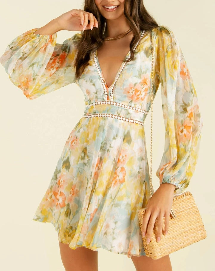 Clothes and You Bloom Dress in Yellow